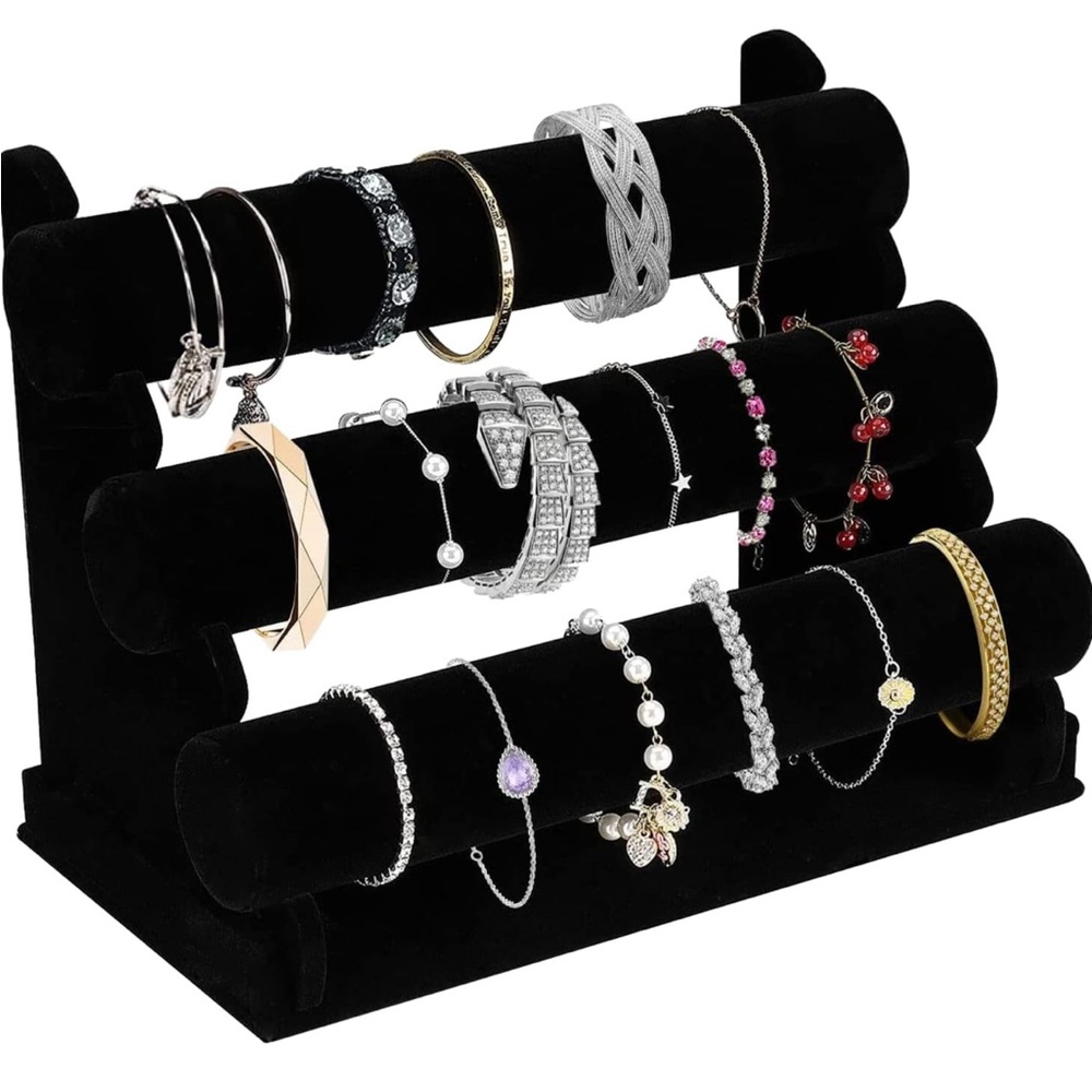Velvet bracelet holder- 3 tier